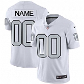 Customized Men & Women & Youth Nike Raiders White Rush Limited Jersey,baseball caps,new era cap wholesale,wholesale hats